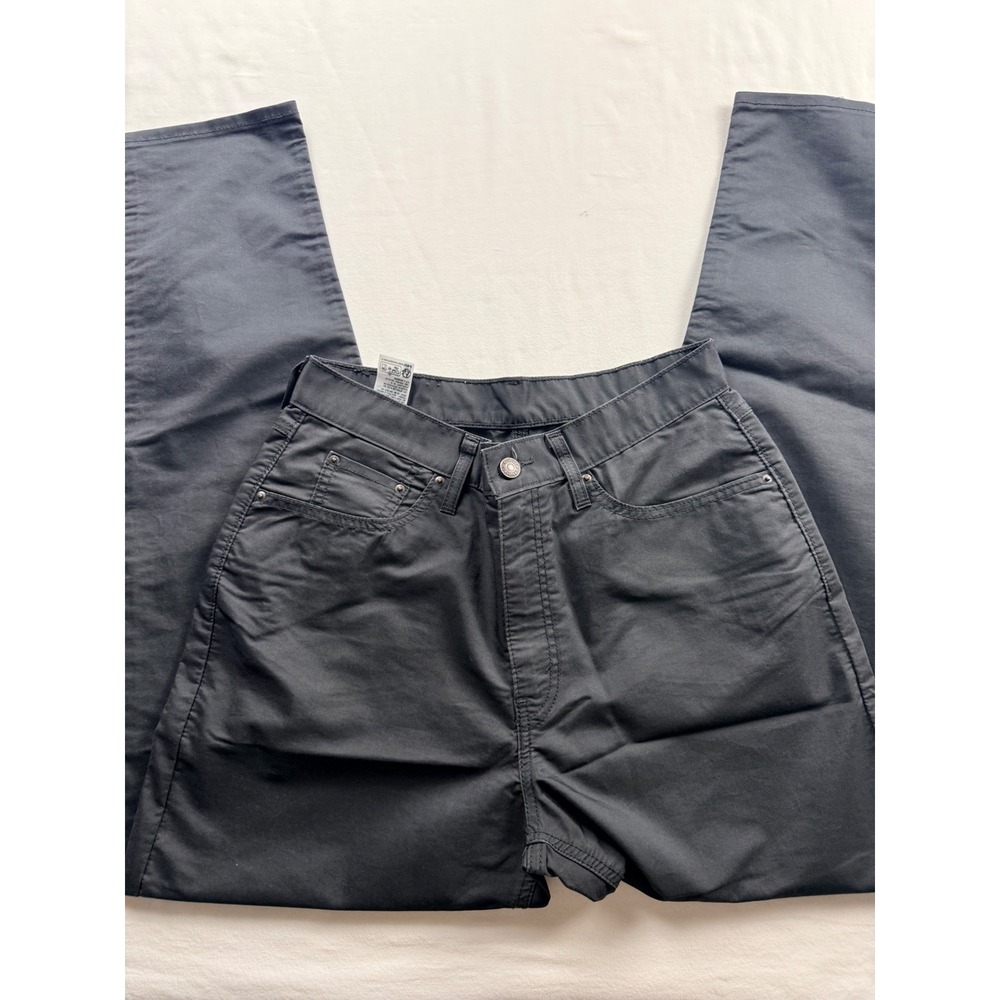 Levis 511 Slim Fit Black Pants Womens 29x32 Cotton Blend Stretch Trousers